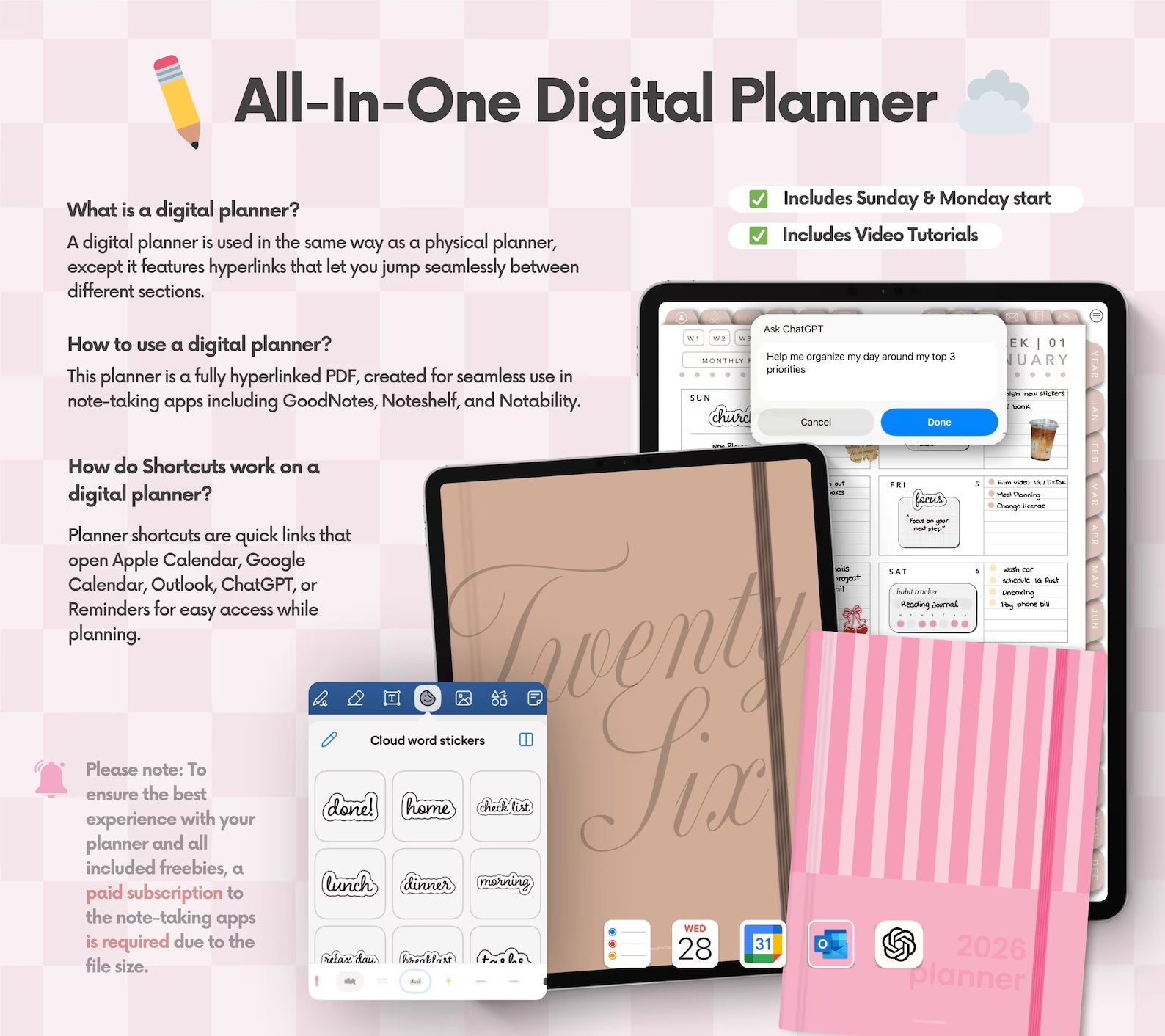 2026 Digital Planner (worth $25)
